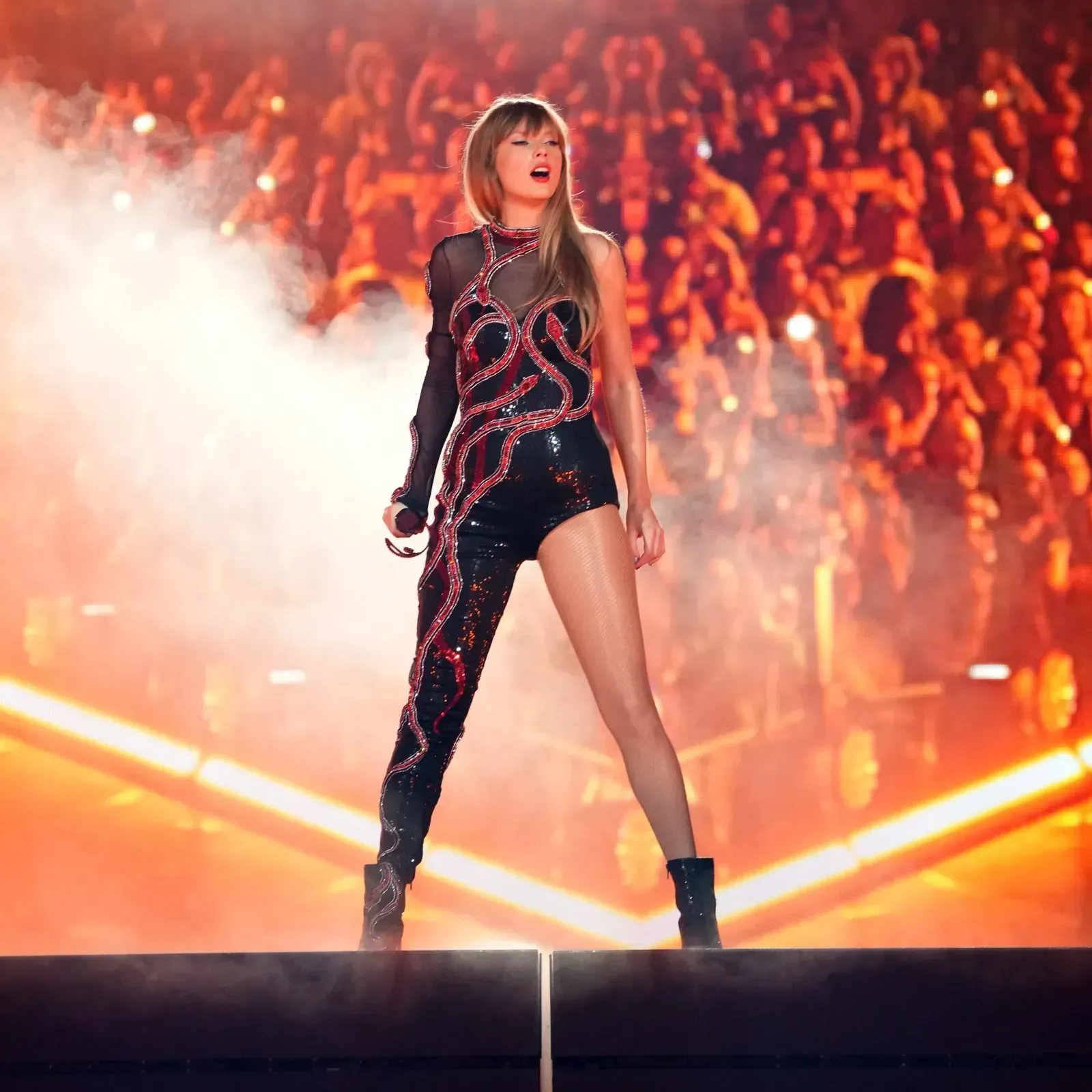 Taylor Swift Performing in Eras Tour Concert in New York