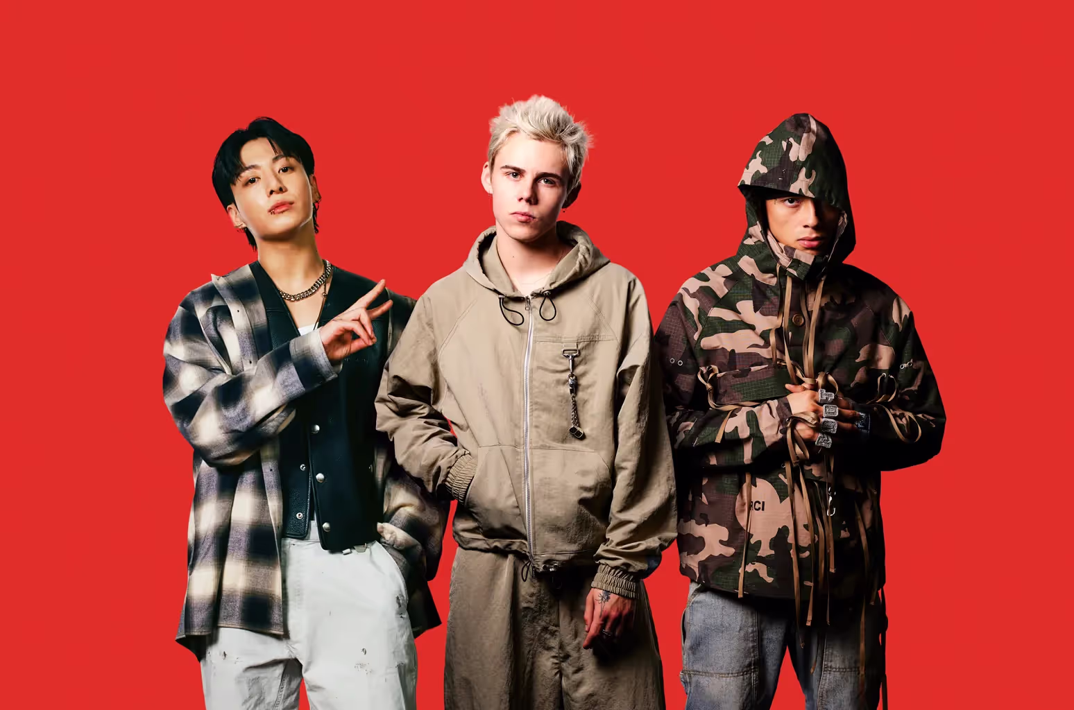 The Kid LAROI, Jung Kook, and Central Cee for Too Much