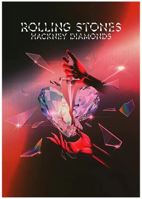 Smáskaður diamantheilinn á myndbandi "Hackney Diamond" af "Rolling Stones"