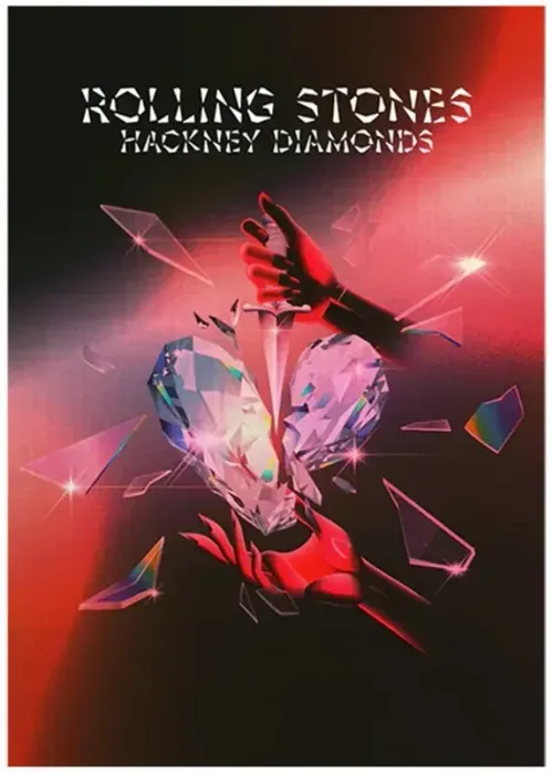 Shattered dimond heart at the cover of "Hackney Diamond" by "Rolling Stones"
