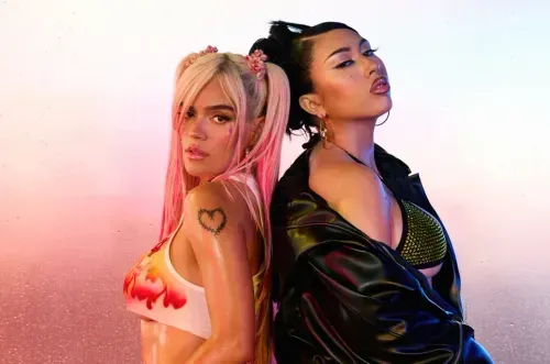 Karol G lan Kali Uchis kanthi singel anyar "Labios Mordidos" ing sampul Musik Anyar Jumuah PopFiltr