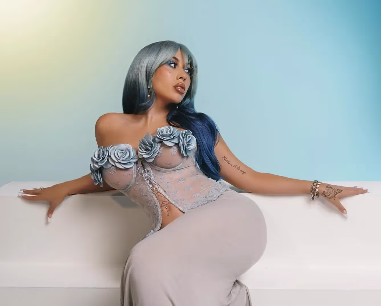 Kali Uchis photoshoot amidst 'Orquídeas' listening party announcement for January 11