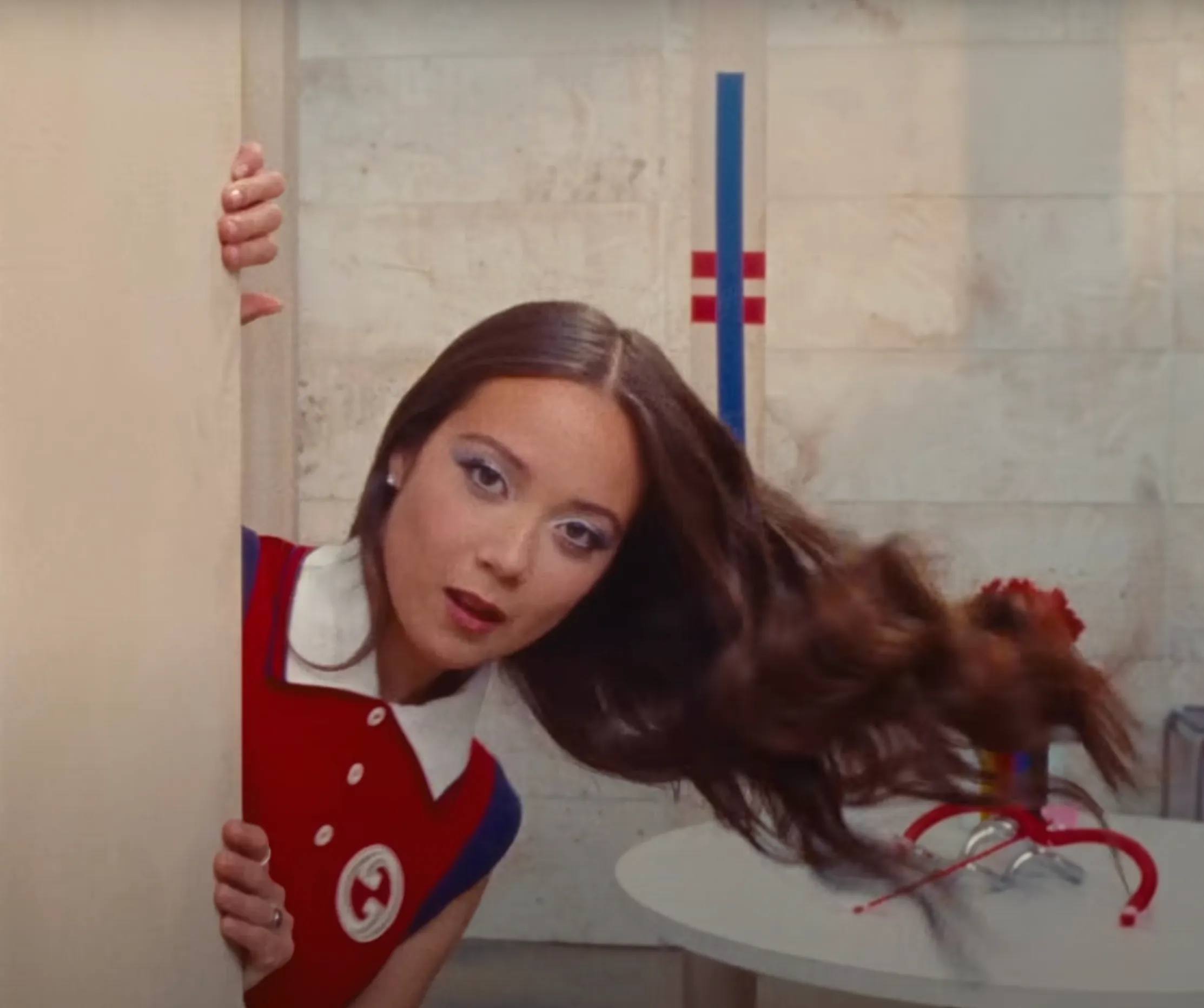 Laufey in music video "from the start, which amassed 200 mil streams on Spotify