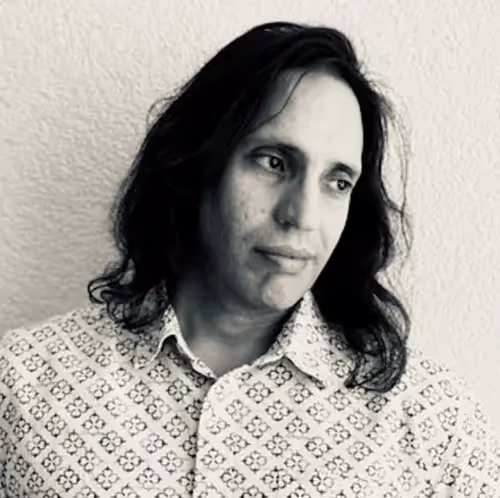 Ish Marquez, black and white portrait
