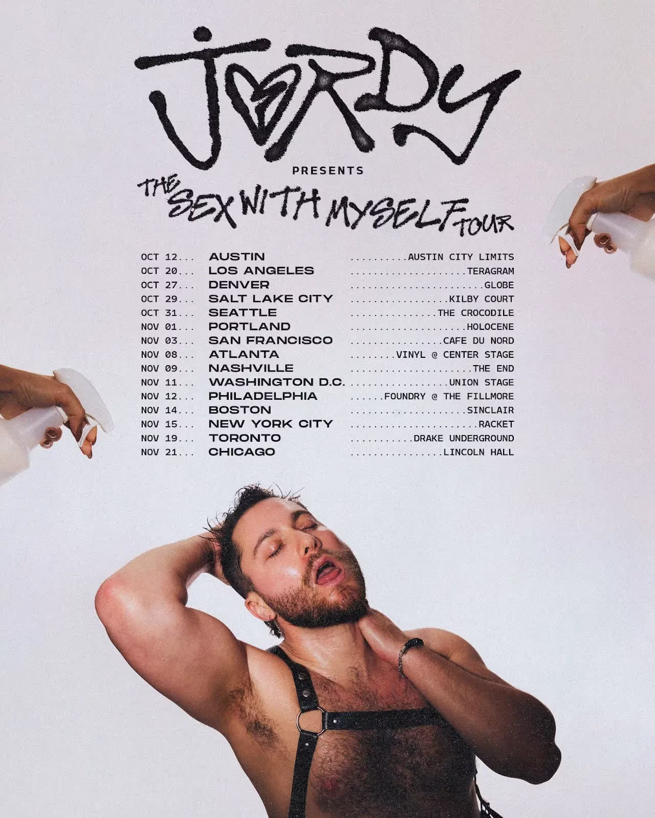 JORDY, The Sex With Myself Tour, poster