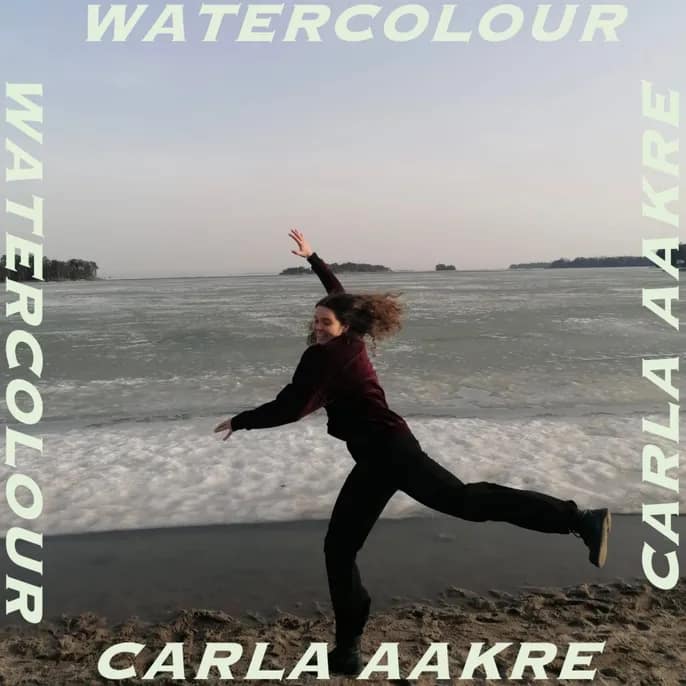 Carla Aakre, 'watercolour', debut single cover art