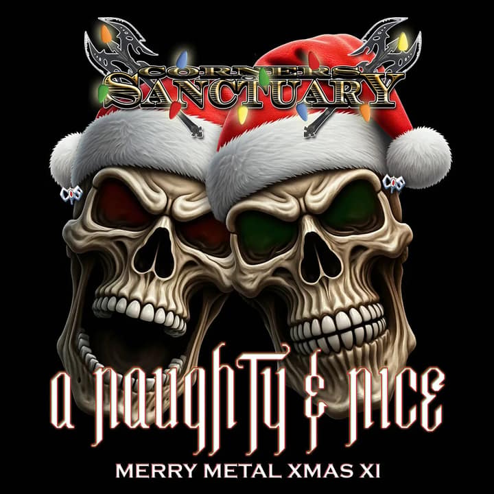 Corners of Sanctuary ,'Naughty & Nice' Merry metal xmas XI, cover art