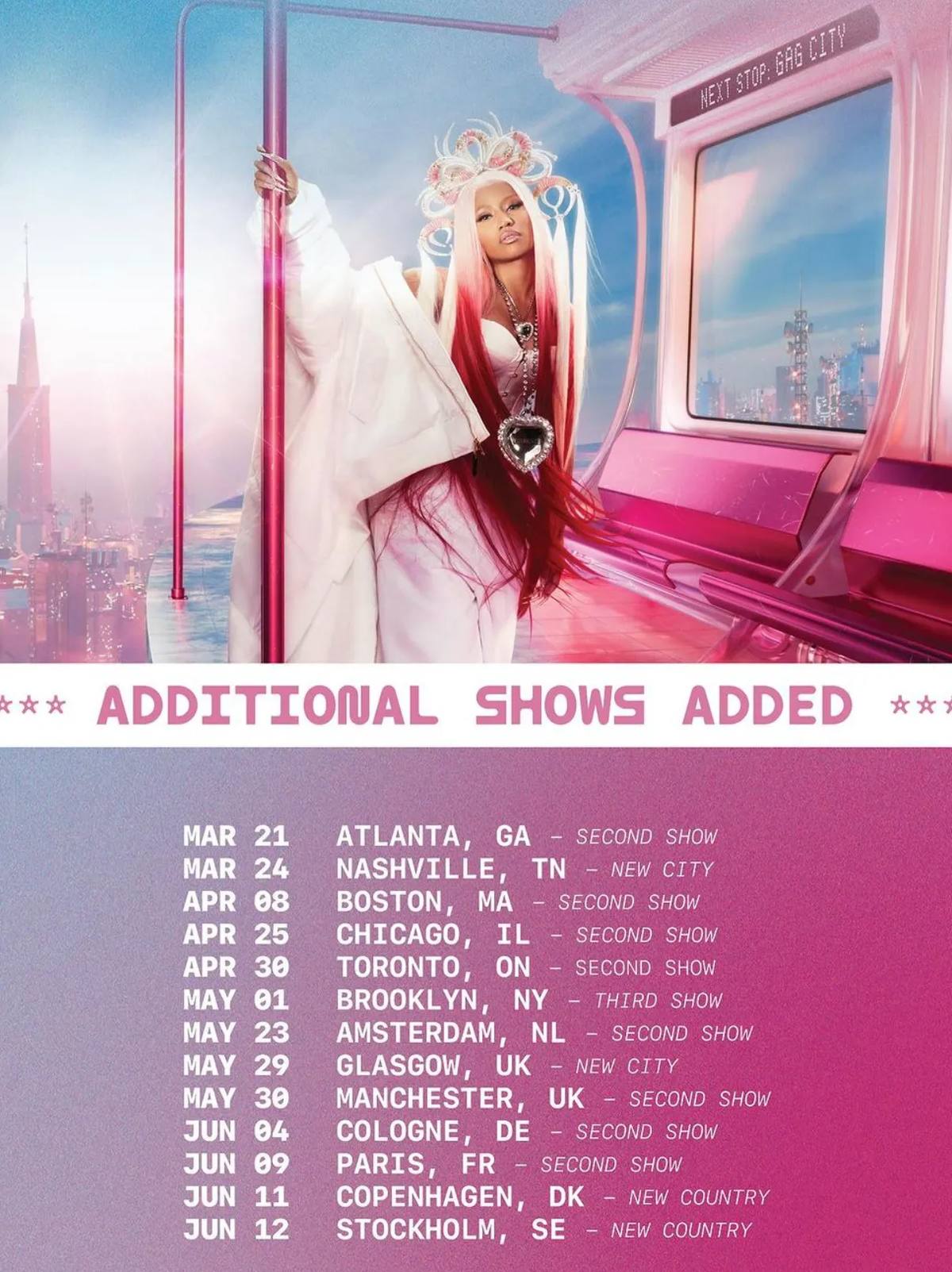 Pink Friday 2, 13 new shows poster