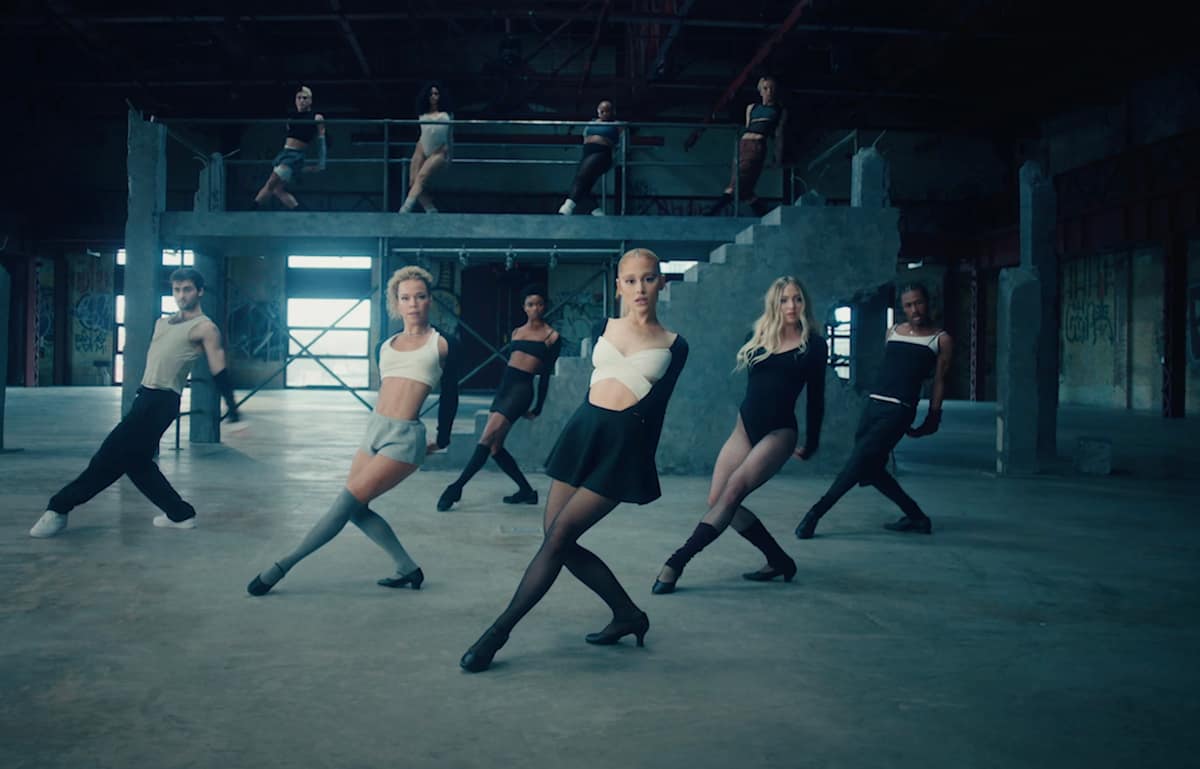 Ariana Grande and her dancers in 'yes, and?' music video