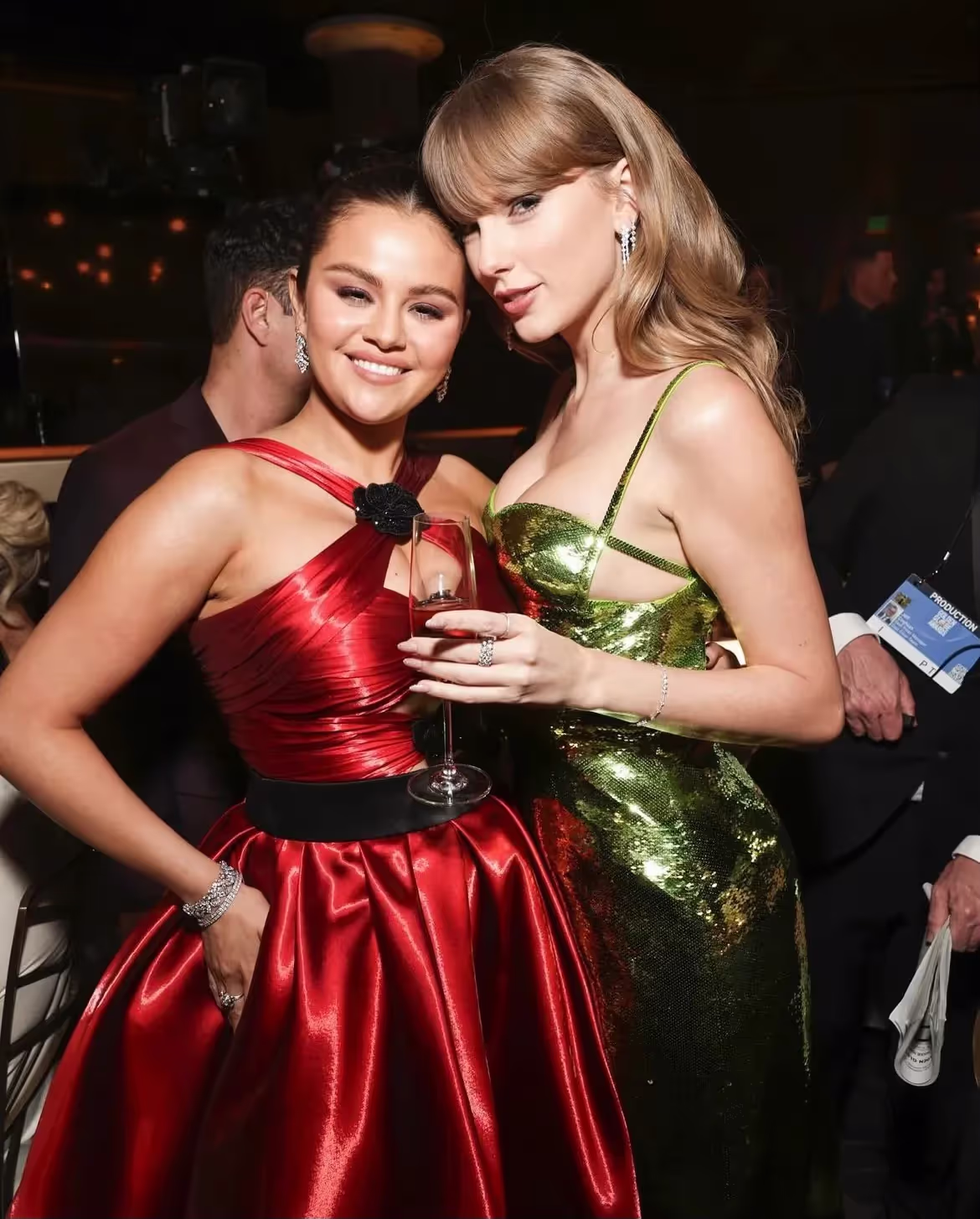 Selena Gomez et Taylor Swift à la cérémonie des Golden Globes