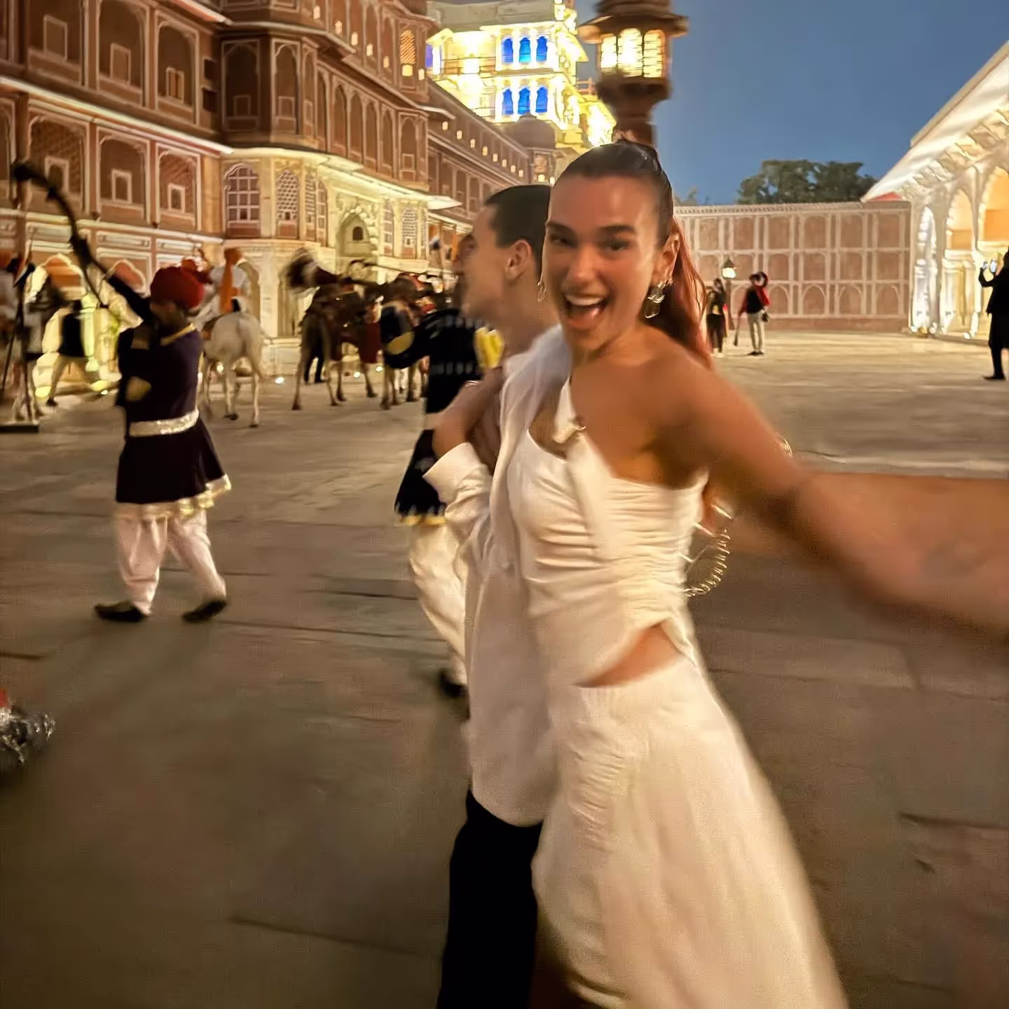 Dua Lipa and Gjin Lipa visiting India