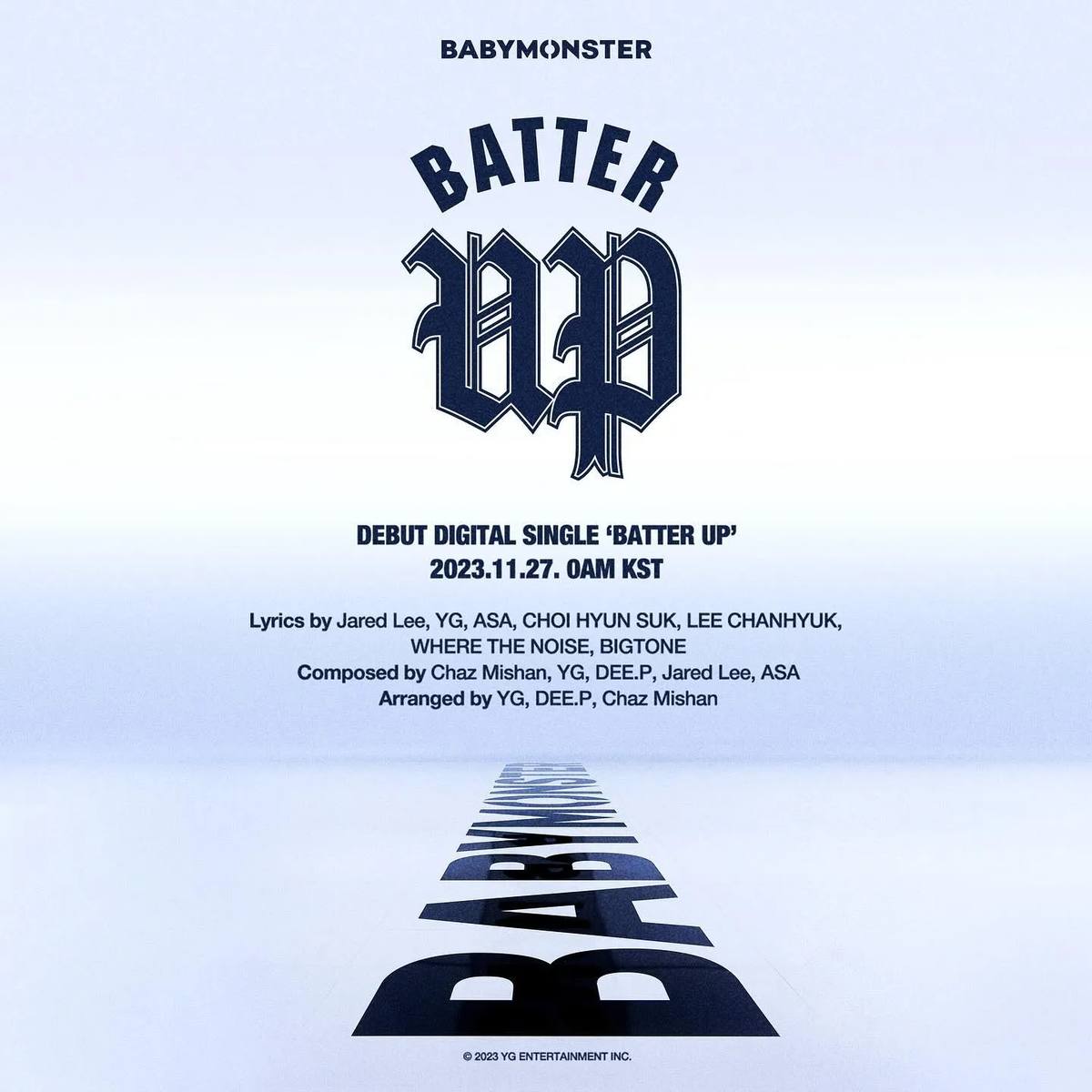 babymonster debut single Batter Up, YG entertainment
