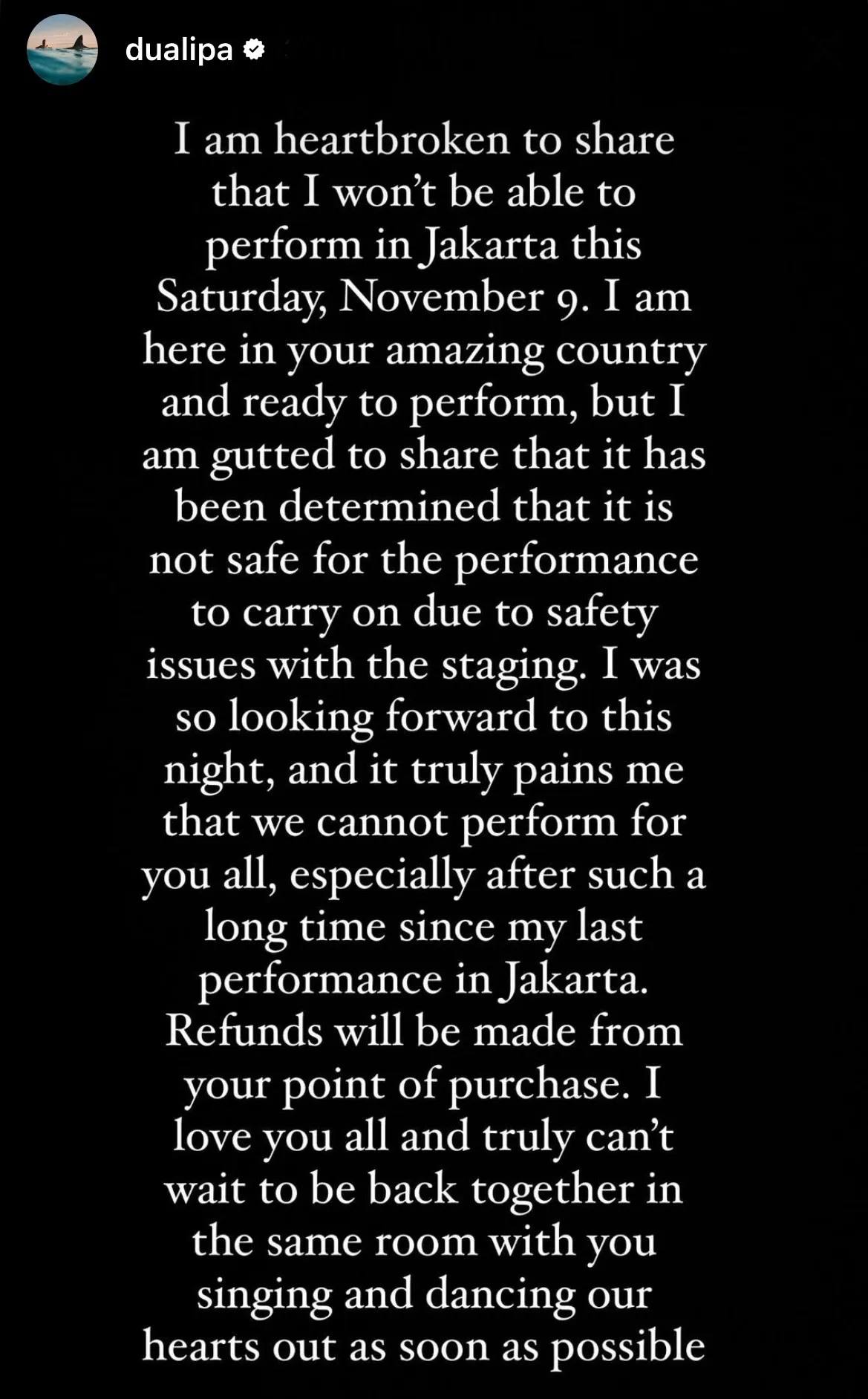 Dua-Lipa-cancells-Jakarta-show-Radical-Optimism-full-message