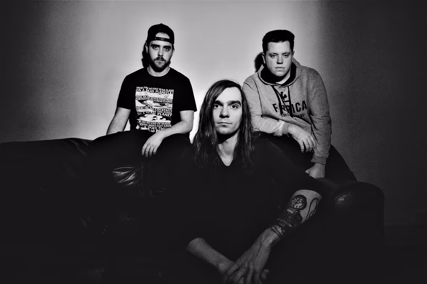 When they riot, black-and-white photo of the group members