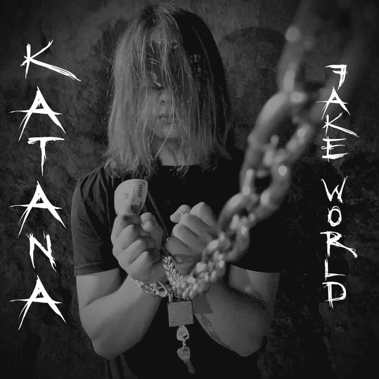 katana's 'fake world' single cover art