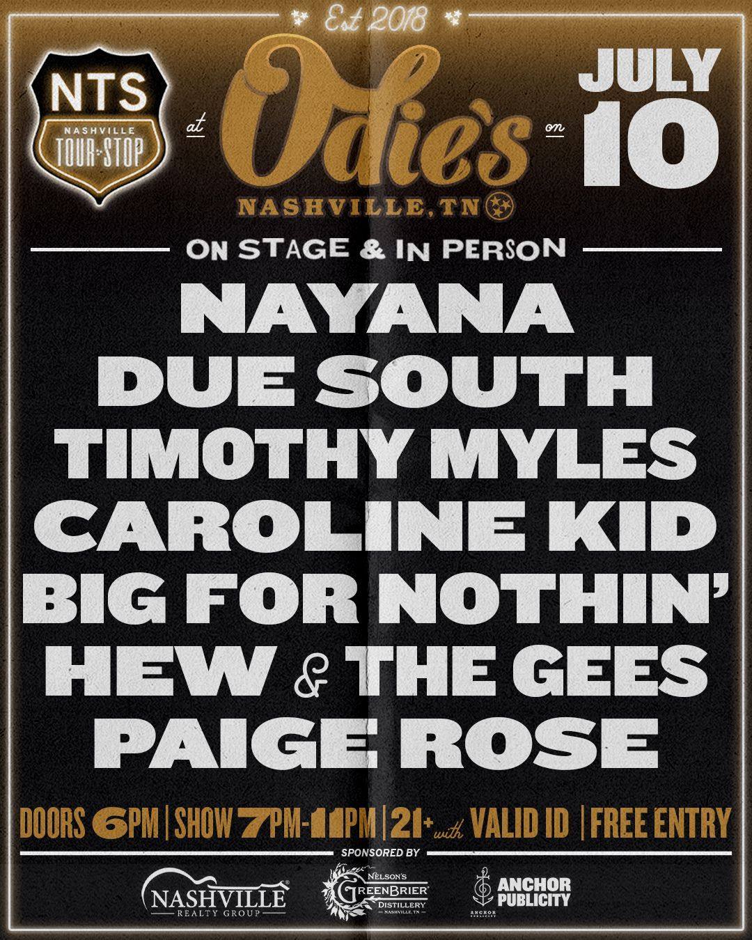 Nashville Tour Official poster