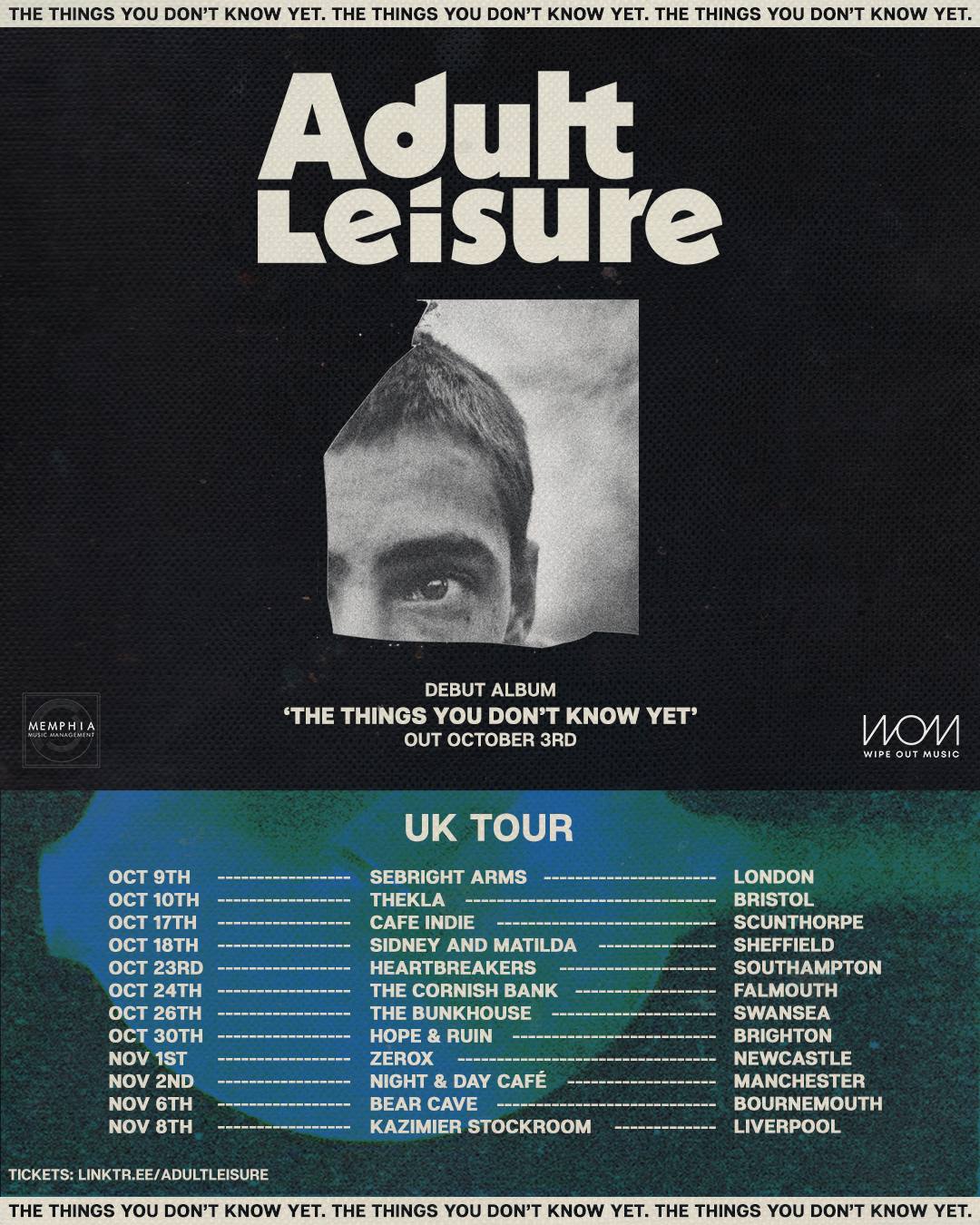 Adult Leisure, UK Tour, Official Poster, 2025