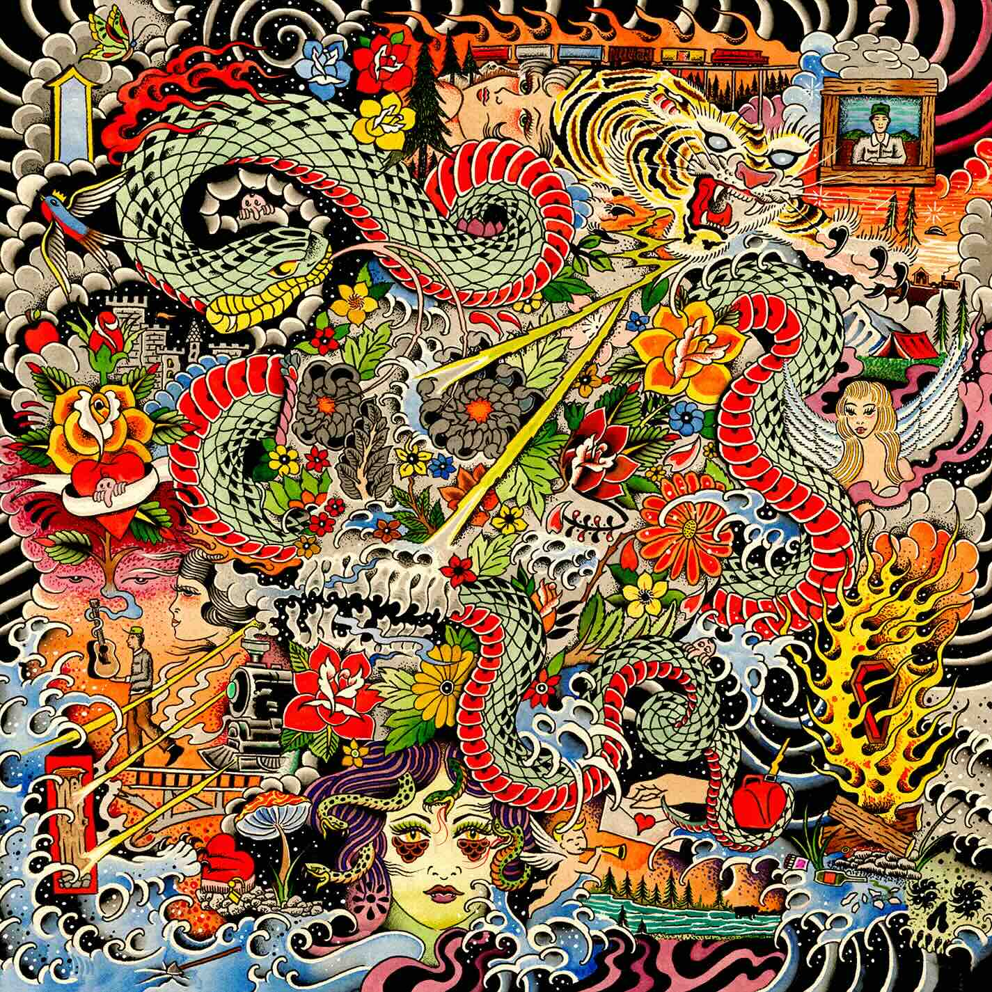 Cameron Whitcomb, 'The Hard Way' Album cover art. Design credit: Logan Morrison