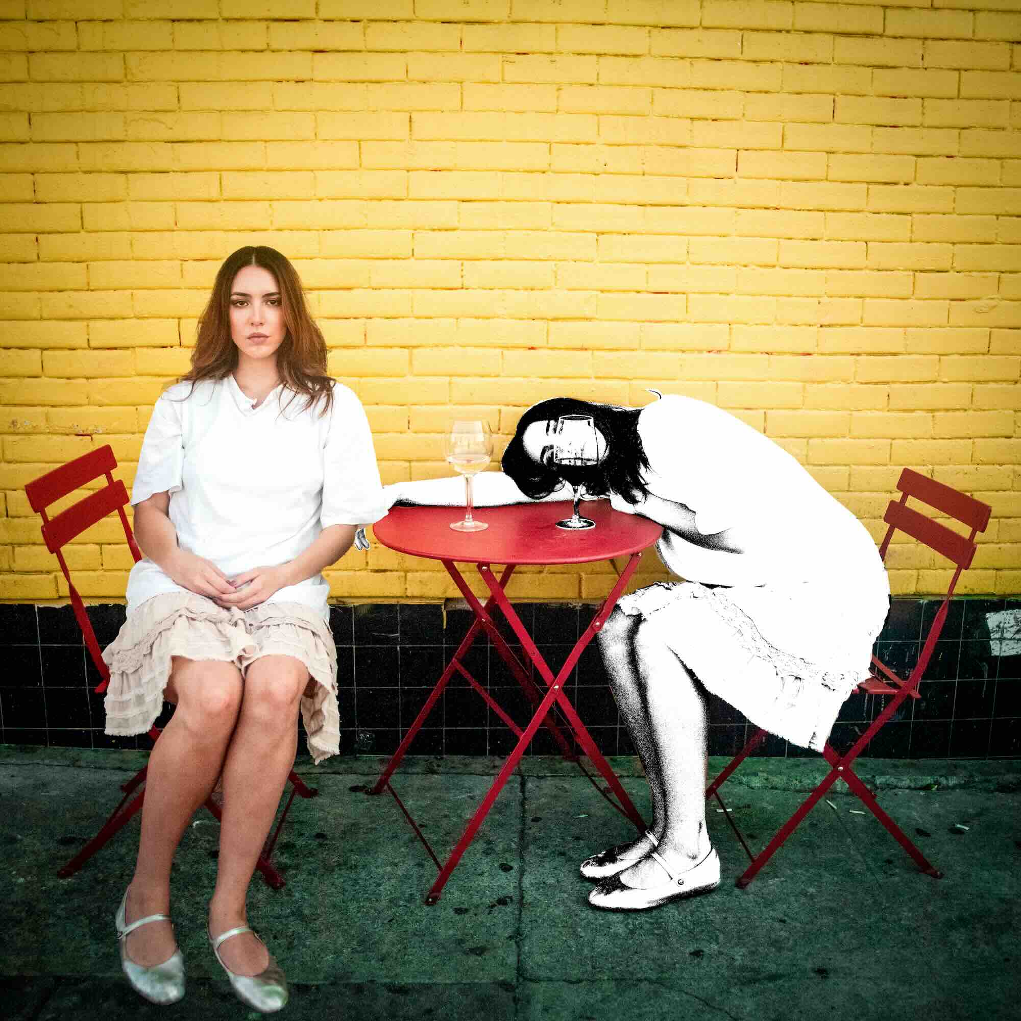 Ana Luna, "Can We Pretend We Met At A Bar" single cover art