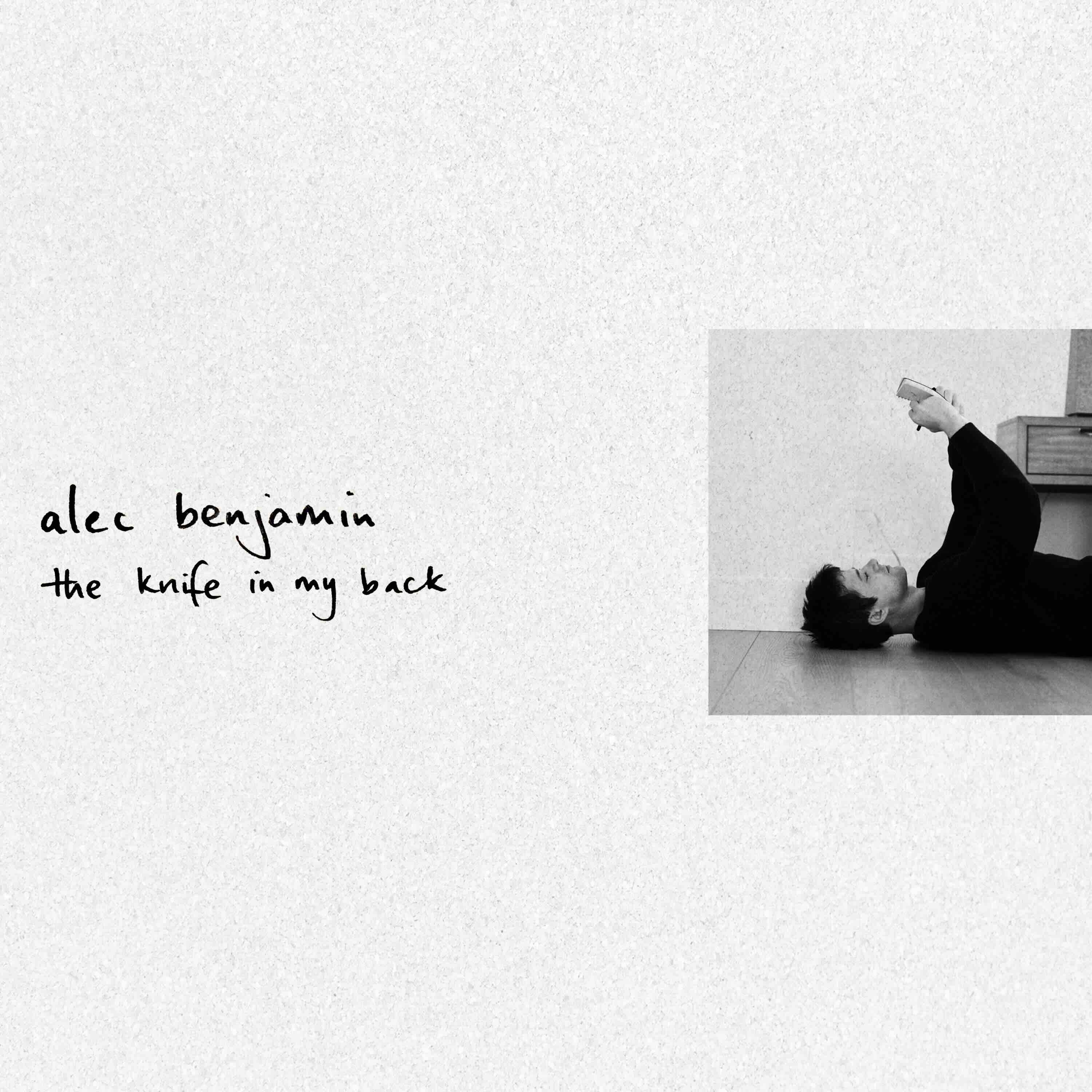 Alec Benjamin, "The Knife In My Back" single cover art