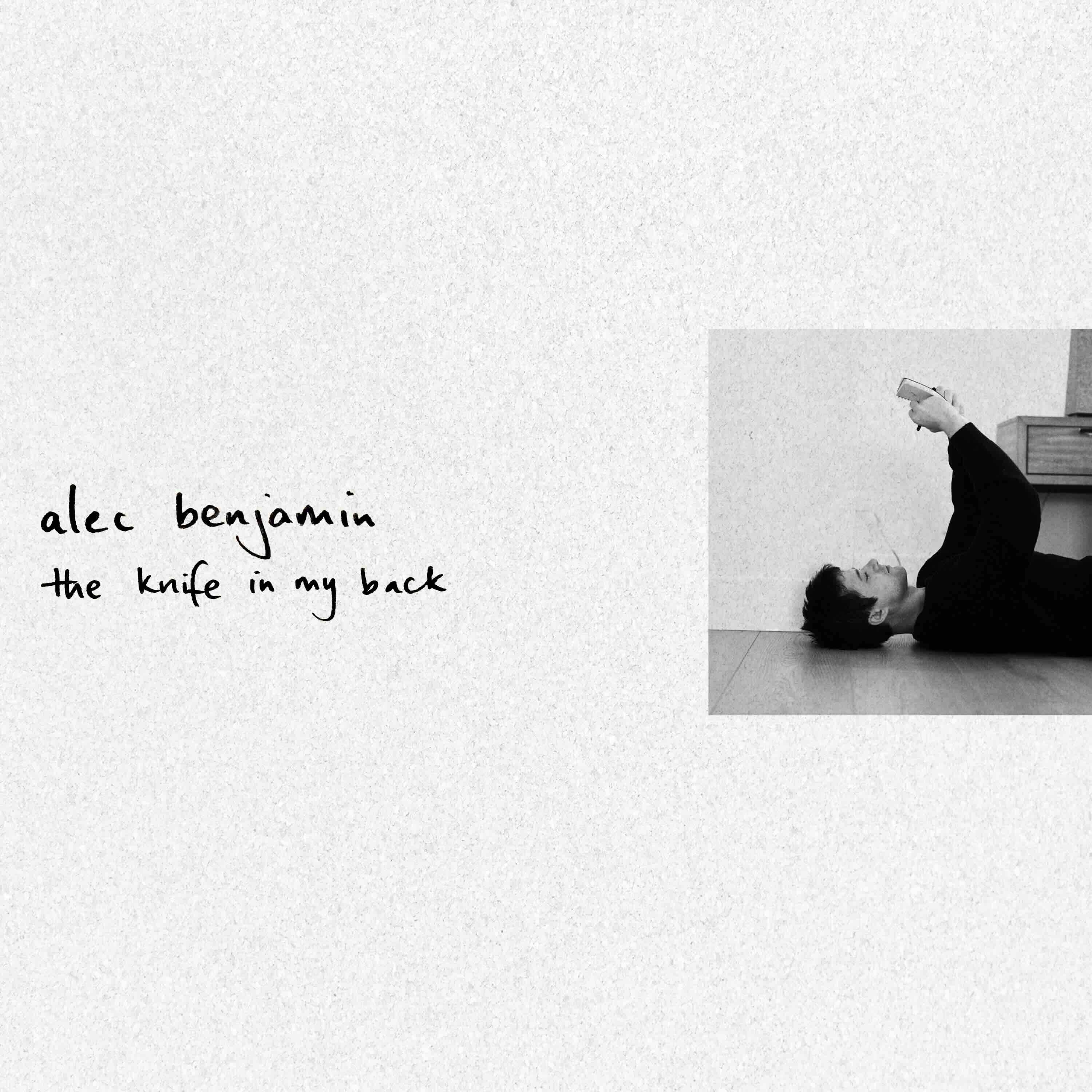 Alec Benjamin, "The Knife In My Back" single cover art