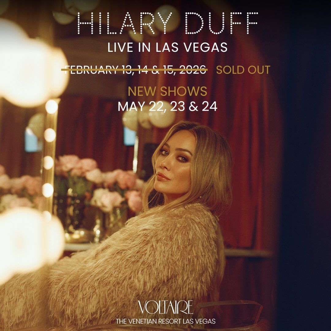 Hilary Duff, Live In Las Vegas, Official Poster