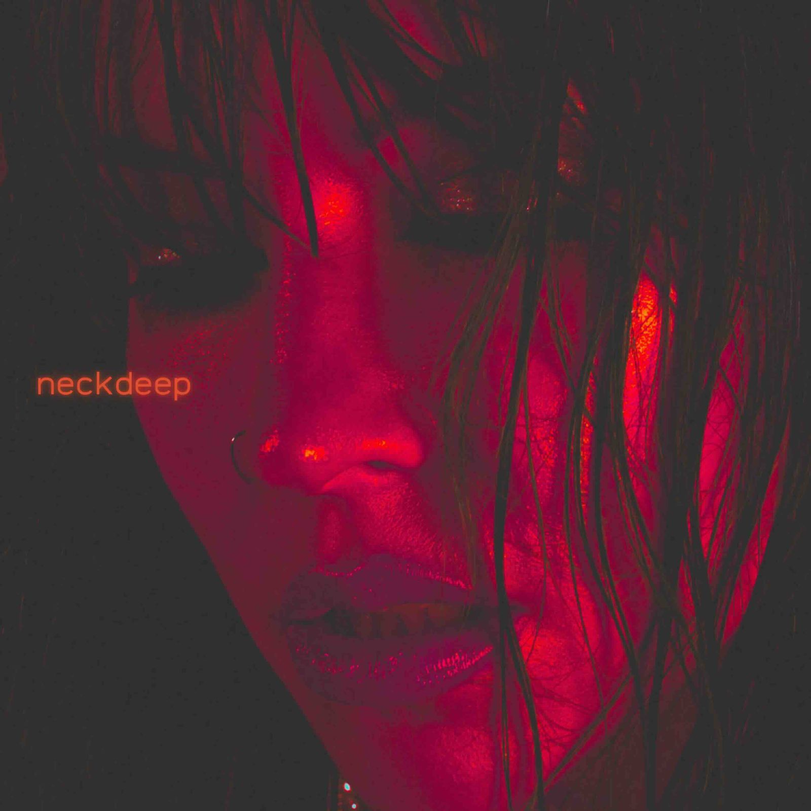 Charlotte Sands, "neckdeep" single cover art